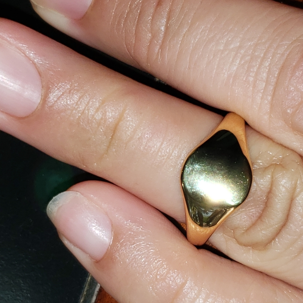 Vermeil 18K Signet Ring 9